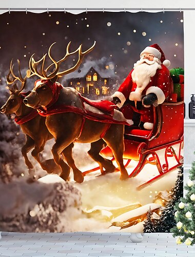 Banheiro Cortinas e Ganchos de Banho Regional Poliéster Criativo