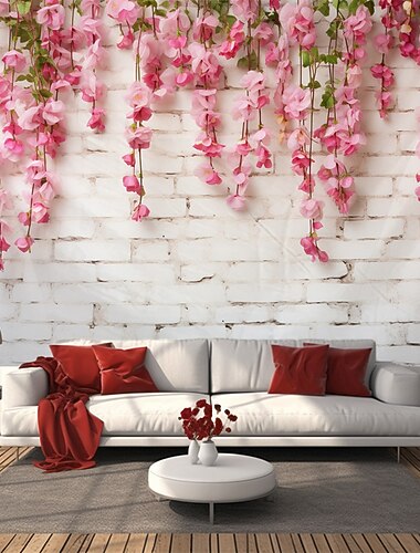 Wedding Decorations Backdrop Photograph Wall Hanging Large Tapestry Art Mural Decor Blanket Curtain Home Bedroom Living Room Decoration Flower Background