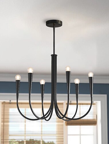 ثريا بيضاوية 6/9-ضوء سقف حديث نحاسي عالي الجودة متوافق مع غرفة الطعام وغرفة الطعام 110-240 فولت