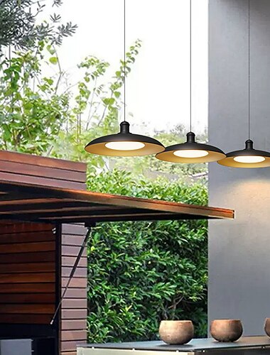 Lampă cu pandantiv cu led în aer liber, impermeabilă ip65 e27, lampă cu suspendare pentru sufragerie, decor acasă, corpuri de iluminat pentru tavan fermă, sufragerie de fermă, corpuri de iluminat cu