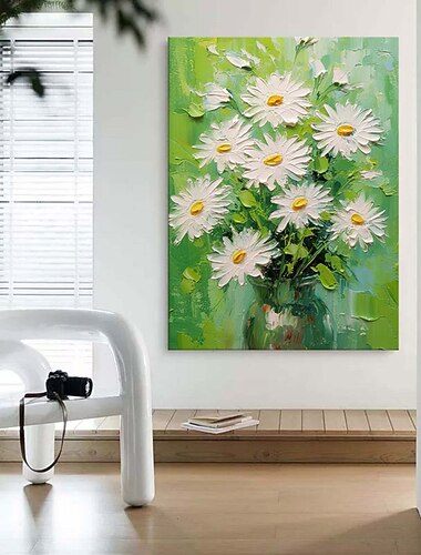 handgeschilderd palet kinfe bloemen olieverfschilderij handgemaakte muurkunst grote bloemen schilderij muurkunst originele abstracte boom schilderij op canvas abstract modern kleurrijk schilderij