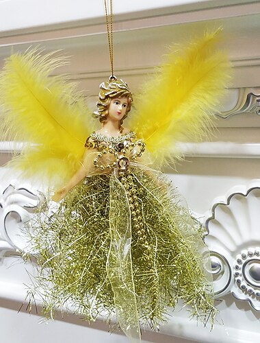 pingente de anjo de pelúcia decoração de natividade mini anjos de vidro árvore de natal pendurado decorações de boneca de natal enfeites de anjos de natal anjos enfeites pendurados tema de natal anjos