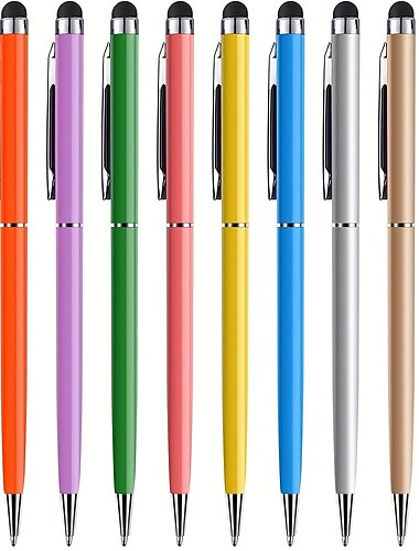 10 stk 2 i-1 styluspenne til touchskærme kuglepen