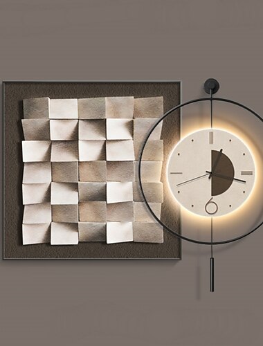 Lampada da parete orologio 40/60/70/80 cm decorazione della casa moderne lampade da parete a led compatibili con studio soggiorno comodino camera da letto 110-240 v
