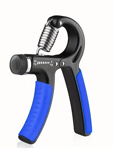 Entraîneur de force de préhension, exercice de préhension avec résistance réglable de 11 à 132 lb (5 à 60 kg), renforcement de l'avant-bras, exercice de main pour le renforcement musculaire et la