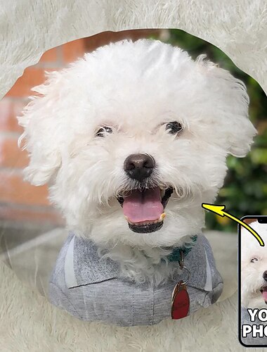 1 יחידה כרית עגולה מותאמת אישית הוסף את התמונה שלך מתנה מותאמת אישית עיצוב תמונה אופנתי כרית לחים