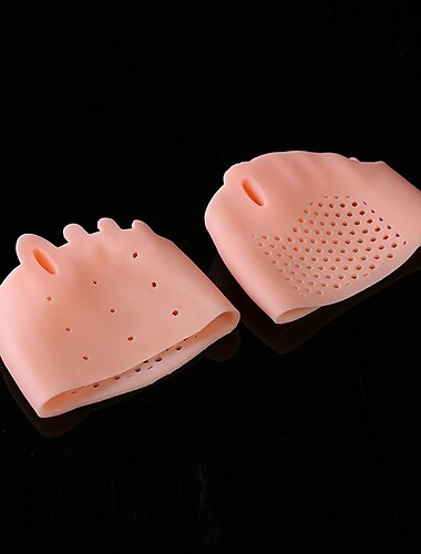 1 pár hallux valgus korrektor, lábujjleválasztók lábujjtávtartók osztott lábujj készülék, öt ujjú lábfej párna, szilikon hordható női cipő