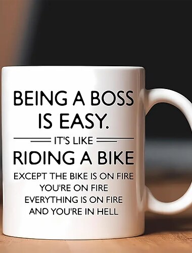 1 Stück „Best Boss Day“-Geschenkbecher für Frauen und Männer, 325 ml, Keramik-Kaffeetasse, Boss Lady, Geschenke für Frauen, lustige Geschenke für Chef, Büro, Chef, Geburtstagsgeschenke für Frauen,