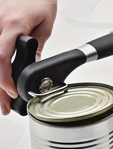 1db rozsdamentes acél konzervnyitó - egyszerű egykezes kezelés befőzéshez és palacknyitáshoz