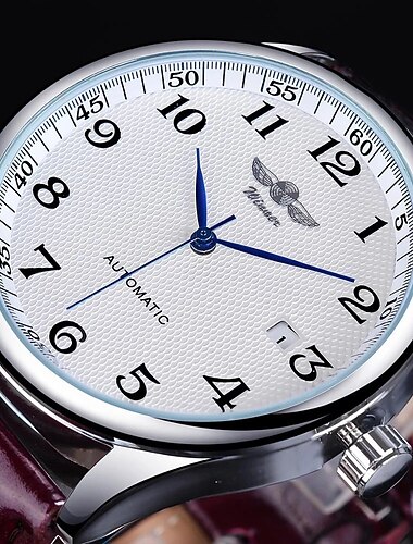 Relógio Mecânico Automático Masculino - Relógio de Pulso Casual de Negócios com Calendário Luminosa