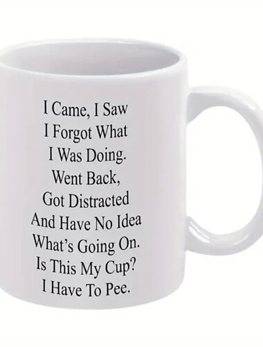 1pc Funny Mug For The Elderly 11oz Ceramic Coffee Mug Tea Cup Senior Citizens Mug For Senior Women And Men Birthday Mothers Day Fathers Day Christmas Mug