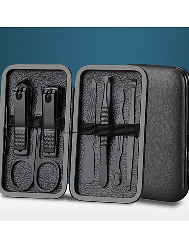 Conjunto de ferramentas de manicure para cortadores de unhas, kit de cortadores e pinças de cutícula, kit profissional de pedicure para cortadores de unhas, ferramentas de arte de unhas, kit de preparação de aço inoxidável para viagens