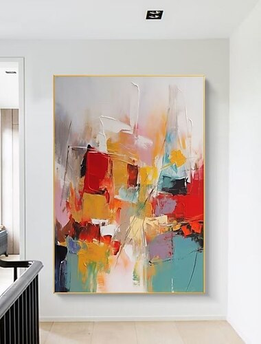 handgemaakte olieverfschilderij canvas kunst aan de muur decoratie modern abstract voor huisdecoratie gerold frameloos ongerekt schilderij