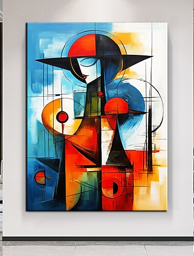 handgeschilderde muurkunst stad femme schilderij abstracte vrouwen schilderij hedendaagse kunst olieverfschilderij moderne vrouw schilderij hedendaagse kunst huisdecoratie klaar om op te hangen of