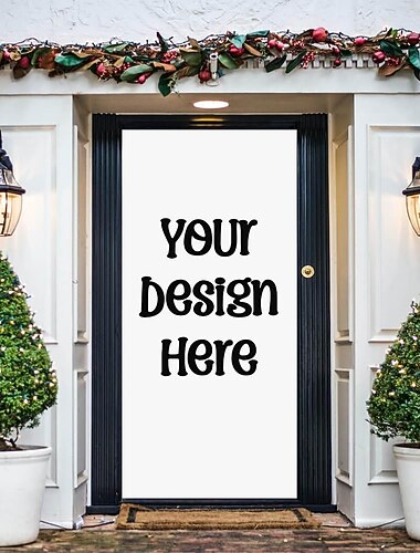Housses de porte personnalisées Meilleur cadeau de graduation Conception de votre propre tapisserie de porte Personnalisée Housse de porte fabriquée sur mesure Amovible pour porte d'entrée Intérieur