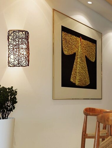 Lampadari Da Parete Moderni Lampadari Da Parete In Rattan Lampada Da Parete Per Interni Lampada Da Parete Per Soggiorno Sala Da Pranzo Camera Da Letto Studio Bagno Scale