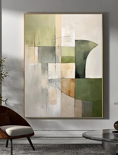 peinture à l'huile peinte à la main verticale abstraite art mural décoration minimalisme contemporain abstrait pour la décoration intérieure toile roulée (sans cadre)