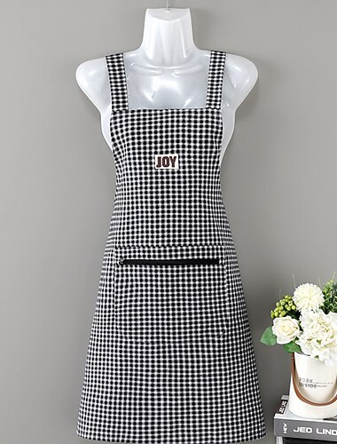 100 % bomullsforkle som puster for hjemmebruk, kjøkken, sommermote for kvinner, søt japansk og koreansk versjon av forkle, trykk mot oljeflekker