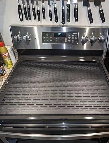 Tapis de cuisinière en silicone, tapis d'évier, couvercle supérieur de cuisinière électrique, set de table, tapis d'isolation thermique de cuisinière électronique, tapis de séchage, articles de cuisine