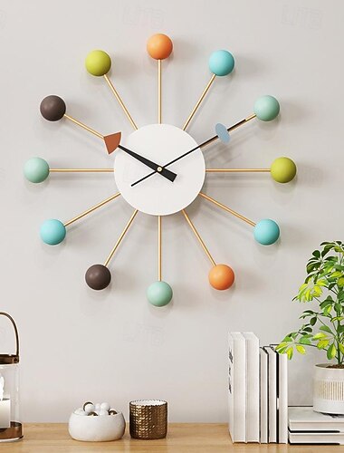 grote wandklok metalen decoratieve stille niet-tikkende grote klokken moderne woningdecoratie voor woonkamer slaapkamer eetkamer kantoor