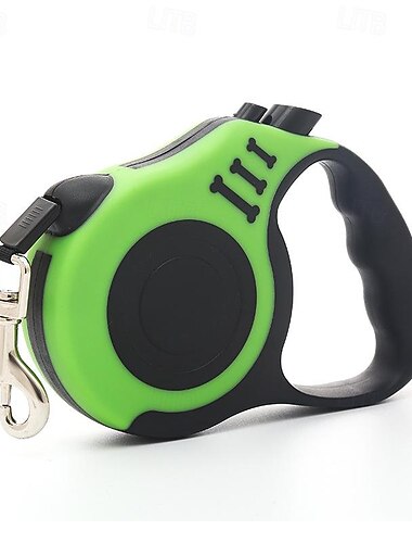  Upgraded Retractable Dog Leash, 360° Tangle-free Dog Walking Leash For Heavy Duty Up To 33lbs, 16.5ft Strong Reflective Nylon Tape With Anti-slip Handle, One-handed Brake, Pause, Lock(pink)