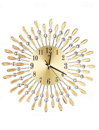 Orologio da parete grande in metallo decorativo silenzioso senza ticchettio grandi orologi decorazioni moderne per la casa per soggiorno camera da letto sala da pranzo ufficio