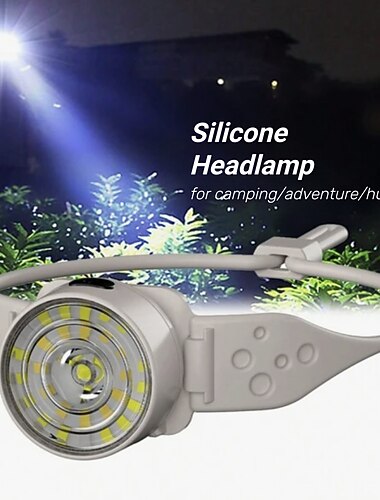 1kpl 3 W Taskulamput ja retkeilyvalot valaistustoiminnolla Lämmin valkoinen Kylmä valkoinen 5 V Main light xpg, 30 auxiliary lights LED-helmet