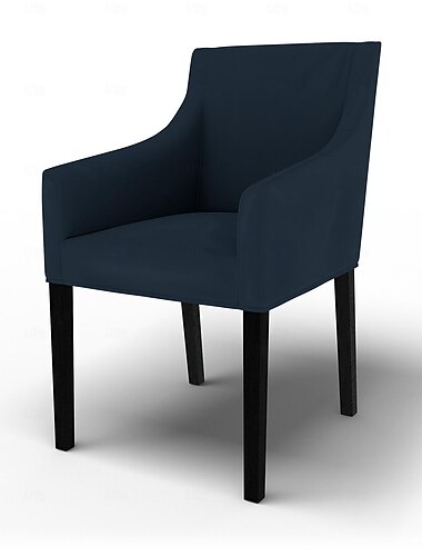 غطاء كرسي سكاريا من قماش قطن تويل بمساند ذراع مناسب عادي قابل للغسل بالآلة