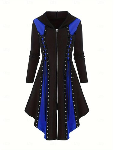 Punk & Gothic Mittelalterlich Renaissance Kleid Cosplay Kostüm Hexe Gothic Mädchen Damen Walpurgisnacht Halloween Karneval Maskerade Party / Abend Festival Erwachsene Kleid