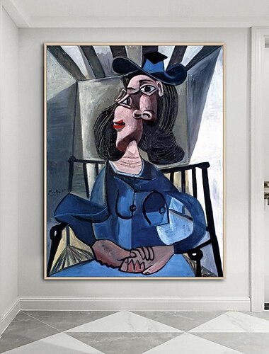 Handgemacht Hang-Ölgemälde Handgemalte Vertikal Berühmte Menschen Moderne Klassisch Ohne Innenrahmen (ohne Rahmen)