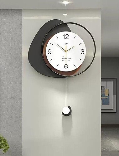 moderní nástěnné hodiny kreativní móda dekorativní nástěnné hodiny vícevrstvý ciferník tiché netikající kyvadlové hodiny nordic style art domácí dekorace do obývacího pokoje ložnice kancelář kuchyně 40 48 55 cm