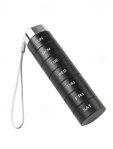 7 metalowych organizerów na pigułki, przenośne wodoodporne pudełko na pigułki, które można układać w stosy, duże etui na pigułki podróżne ze stopu aluminium