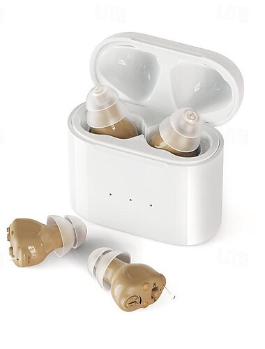 Aide auditive invisible réduction du bruit amplificateur de son rechargeable pour les personnes âgées accessoires cadeau de Saint-Valentin