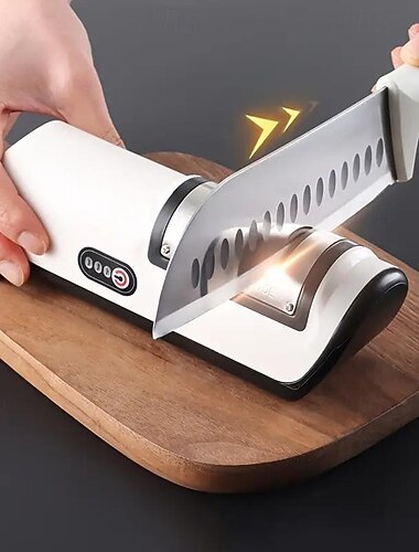 Aiguiseur de Couteaux Électrique Domestique – Rechargeable, Multi-fonction, Compact