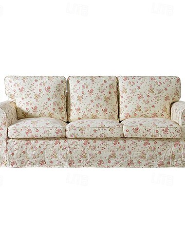 Housse de canapé de 3 places housse de canapé Ektorp avec 3 housses de coussin et 3 housses de dossier protection de meuble lavable Ektorp