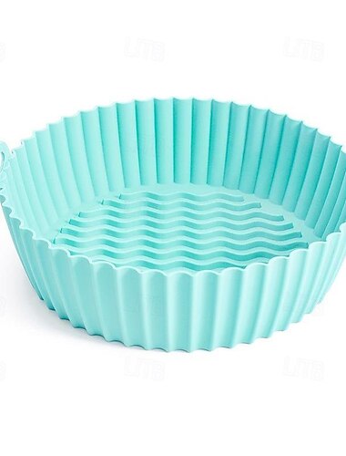 Pot en silicone pour friteuse à air - Accessoires pour four à friteuse à air - Remplacement du papier parchemin inflammable - Pas besoin de nettoyer la friteuse à air