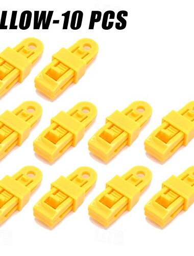 10 stk push-pull telt klips telt feste klips utendørs camping telt kroker vindtette stropper mothake klips