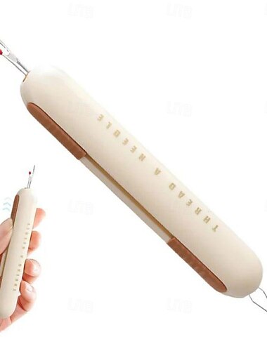 2 in 1 Needle Threader Seam Ripper,Threading and Seam Remover Seam Ripper Tool for Sewing Crafting Knitting Thread Removing Supplies