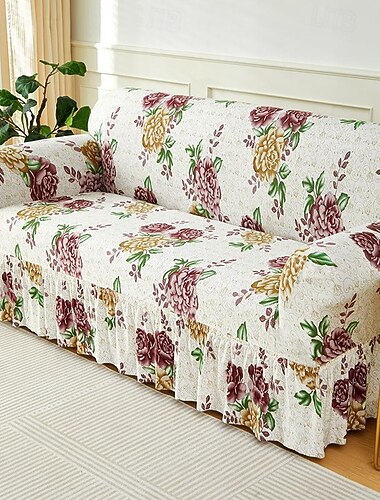 elastischer Sofabezug Vollbezug Sofabezug im nordischen Stil rutschfester Sofabezug aus Stoffrock