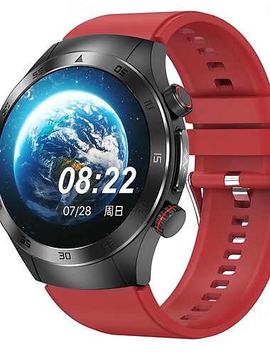 iMosi E800 Smartwatch 1.49 Zoll Smartwatch Fitnessuhr Bluetooth Schrittzähler Anruferinnerung Aktivitäts-Tracker Kompatibel mit Android iOS Unisex Freisprechanrufe Wasserdicht Mediensteuerung IP68