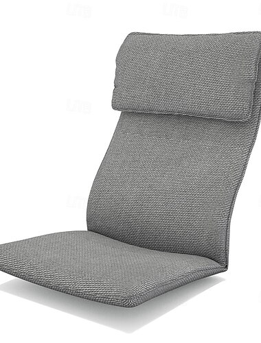 1-istuttavan nojatuolin tyynyn päälliskäsitelty versio yhtenäisessä värissä polyesterikankaasta