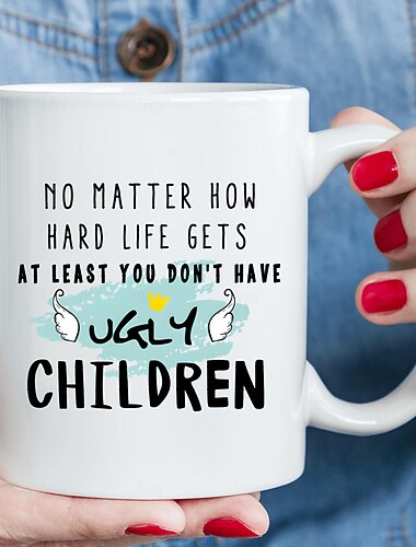 1 lustiges Geburtstagsgeschenk für Mama und Papa – originelle Geschenkideen zum Muttertag oder Vatertag von Tochter oder Sohn, einzigartige Weihnachtsgeschenk-Tasse für Eltern, 312 ml, „Love Mom
