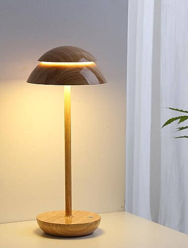 Lampe de table en métal sans fil avec contrôle par capteur tactile, lampe de table LED, lampe de bureau, 3 couleurs, lampe à intensité variable en continu, veilleuse pour enfants, chambre d'enfant,