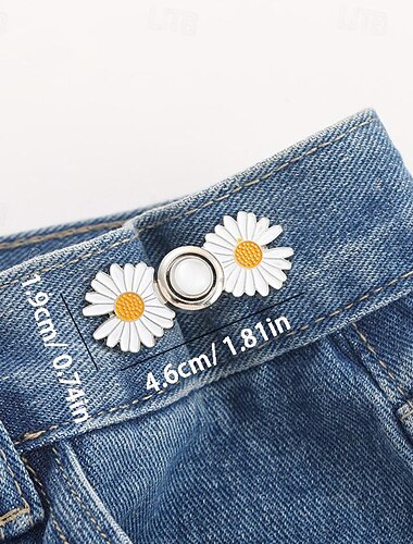 Maravilla de cintura ajustable de 4 piezas: pasador de hebilla de lujo para pantalones de sastrería & vestidos, realza tu conjunto con un ajuste preciso & estilo