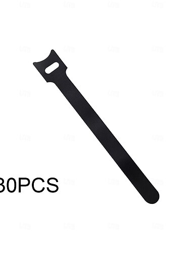 Organizador de cables de 30 piezas: bridas para cables reutilizables con agarre automático para gestión de cargadores, agrupación de cables, almacenamiento, adecuadas para el hogar, la oficina y la