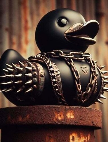 duckieville ankka gootti saatanallinen ankka, gootti punk hartsi keräilyhahmot ankat, söpö pikku ankka patsas käsityöt, uutuus koristeellinen saatana ankka koristeet halloween koristeet