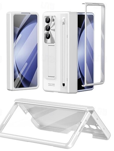 téléphone Coque Pour Samsung Galaxy Pliage en Z 7 Z Fold 6 Z Fold 5 Z Fold 4 Coque Arrière avec Support avec Protecteur d'écran Protection complète du corps Armure PC