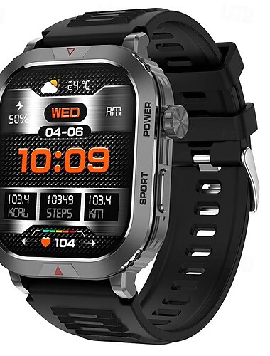 Smart Watch 2.01 cala Smartwatch Fitness Biegowy Zegarek Bluetooth Pedometr Przypomnienie o Połączeniu Tracker Aktywności dla Android i iOS Kobiety Mężczyźni Połączenia Bez Rąk Wodoodporny Prezent na