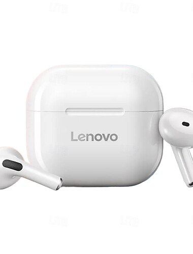 Écouteurs Lenovo LP40 TWS sans fil Bluetooth 5.0 écouteurs avec basses contrôle tactile réduction de bruit stéréo longue autonomie 230mAH