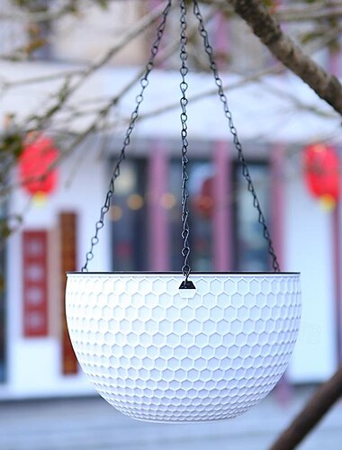 wiszące donice samonawadniające wiszące kosze ciemnoszare do roślin domowych i zewnętrznych doniczki